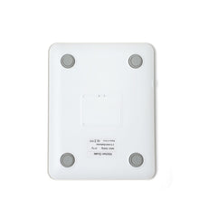 Load image into Gallery viewer, Digital white tempered glass kitchen scale backside
