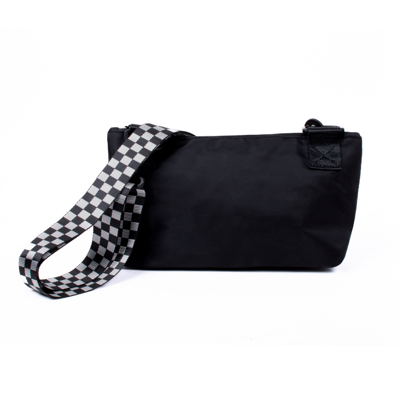 Westend Interchangeable Checkered Strap Nylon Crossbody Bag – Versatile & Stylish