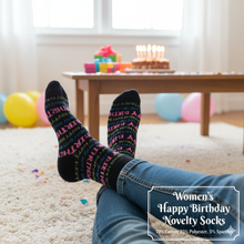Load image into Gallery viewer, Parquet Women’s Happy Birthday Novelty Socks
