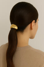 Load image into Gallery viewer, Nollia Gold Metal Dome Hair Tie – Sleek Polished Ponytail Holder
