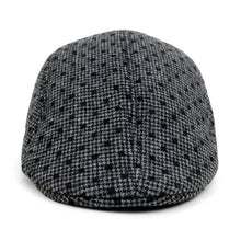 Load image into Gallery viewer, Westend Fall/Winter Charcoal Dots Ivy Hat – Classic Flat Cap
