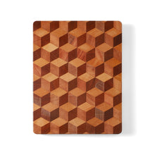 Load image into Gallery viewer, Handcrafted 3D Checkered Acacia Wood Cutting Board
