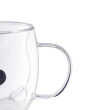 Load image into Gallery viewer, Insulated panda face glass cup handle 
