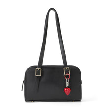 Load image into Gallery viewer, Lois Shoulder Bag with Hearts and Lock Charm

