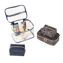 Load image into Gallery viewer, 4pc Fashion Chain Print Cosmetic Set
