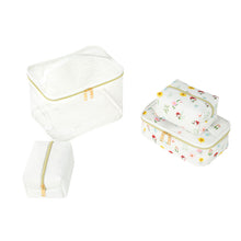 Load image into Gallery viewer, 4PC Wild Floral Print Cosmetic Set
