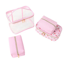 Load image into Gallery viewer, 4pc Cherries Cosmetic Set
