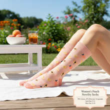 Load image into Gallery viewer, Nollia Women's Peach Novelty Socks
