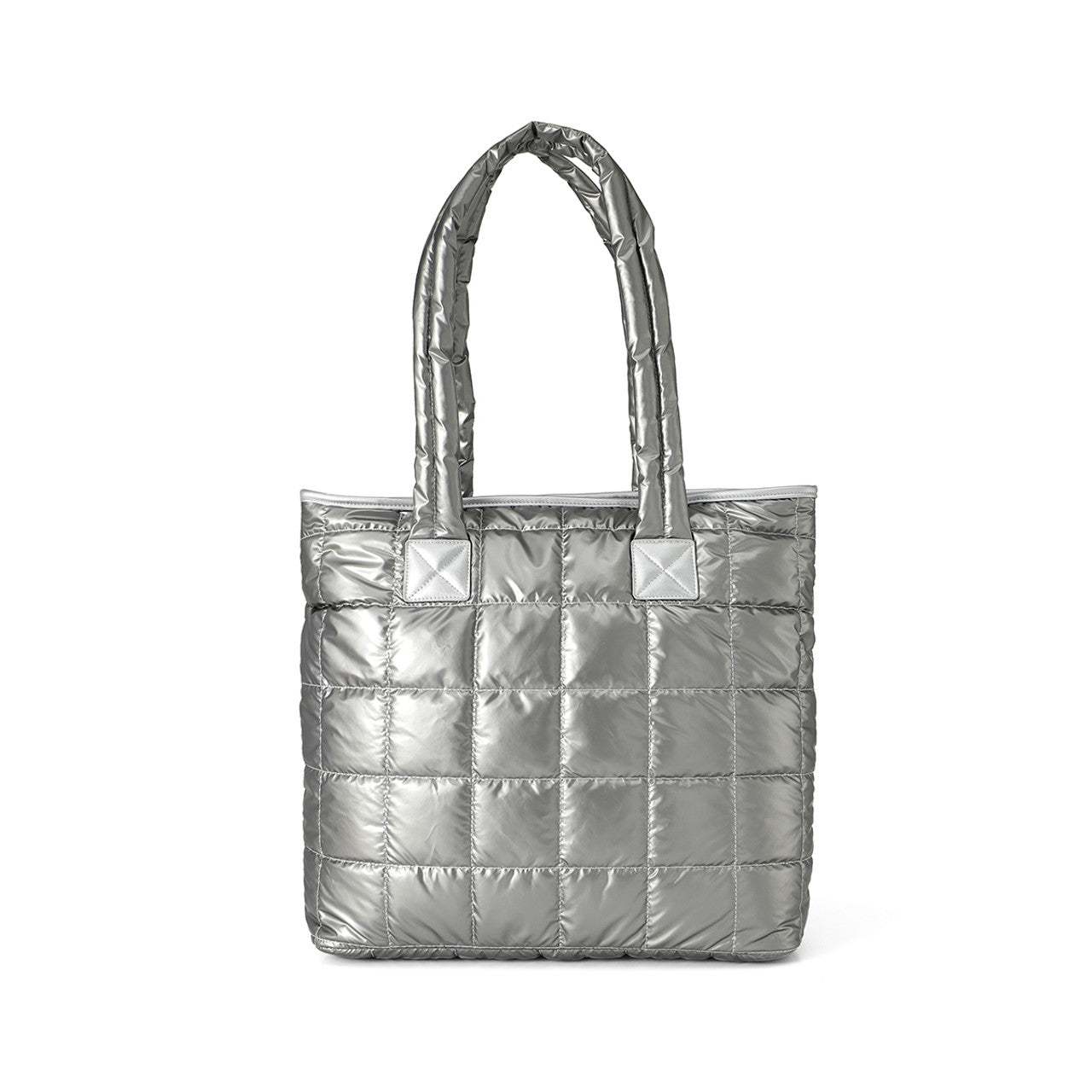 Ladies Nylon Puffer Quilt Tote Bag – Black, Green, Silver, Light Blue