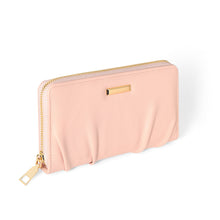 Load image into Gallery viewer, Pastel Ruched PU Leather Zip Wallet

