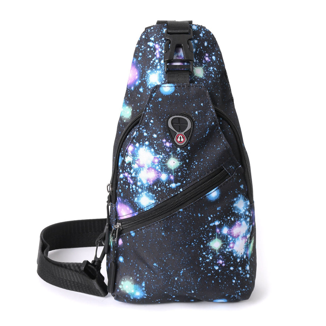 Novelty Sport Black Galaxy Sling Bag