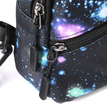 Load image into Gallery viewer, Novelty Sport Black Galaxy Sling Bag
