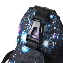 Load image into Gallery viewer, Novelty Sport Black Galaxy Sling Bag
