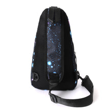 Load image into Gallery viewer, Novelty Sport Black Galaxy Sling Bag
