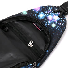 Load image into Gallery viewer, Novelty Sport Black Galaxy Sling Bag
