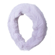 Load image into Gallery viewer, Nollia lavender faux fur headband winter fashion 
