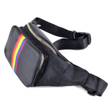 Load image into Gallery viewer, Nollia rainbow belt bag other side view
