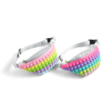 Load image into Gallery viewer, Nollia silicon pop waist bag in playful rainbow colors

