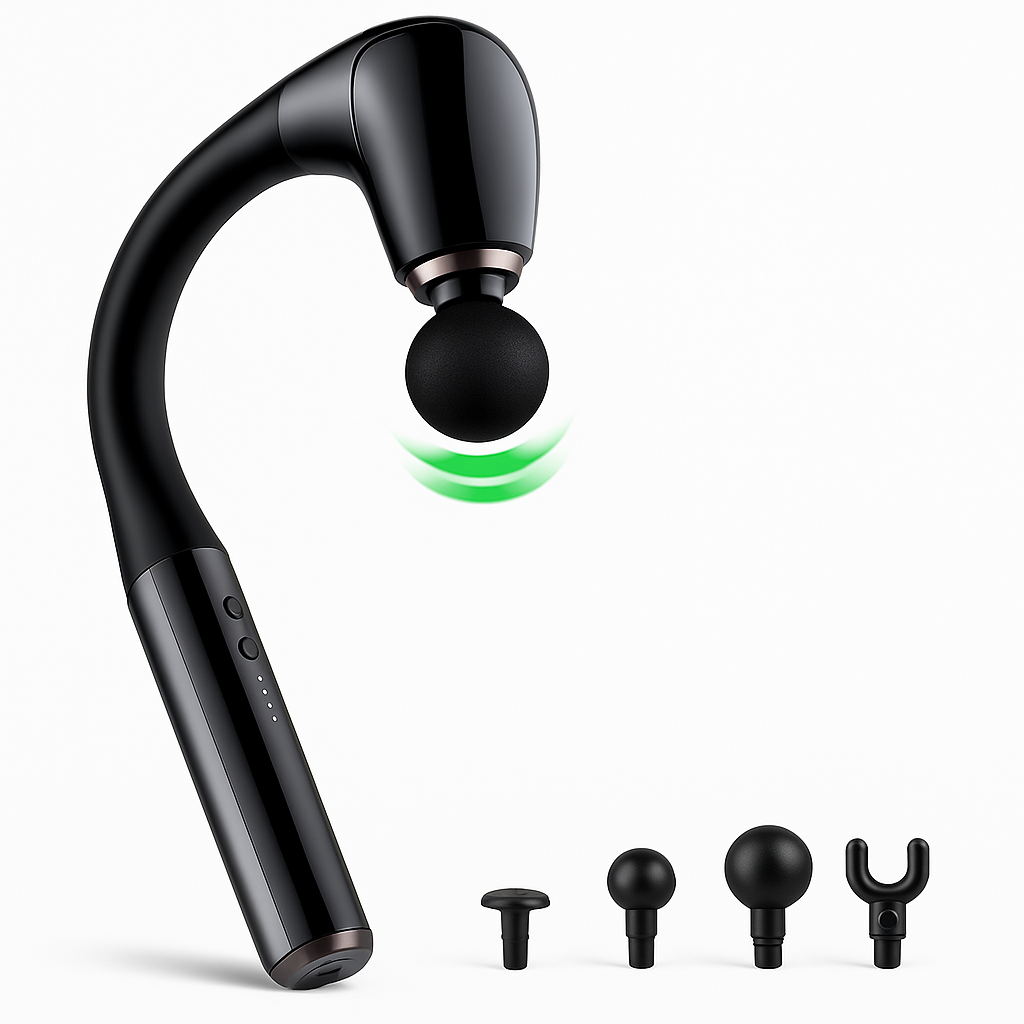 Parquet Back massager with extended handle and brushless motor