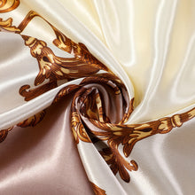 Load image into Gallery viewer, Satin Polyester Rococo Print Scarf
