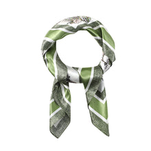 Load image into Gallery viewer, Satin Polyester Butterfly Floral Print Scarf
