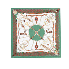 Load image into Gallery viewer, Satin Polyester Baroque Chain Print Scarf
