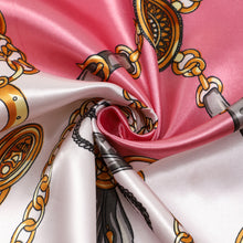 Load image into Gallery viewer, Satin Polyester Baroque Chain Print Scarf
