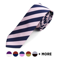 Load image into Gallery viewer, Men's Microfiber Poly Woven College Slim Tie
