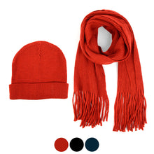 Load image into Gallery viewer, Men&#39;s Winter Knit Scarf and Hat Set
