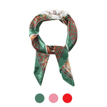 Load image into Gallery viewer, Satin Polyester Baroque Chain Print Scarf
