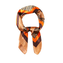 Load image into Gallery viewer, Satin Polyester Monogram Print Scarf

