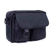 Load image into Gallery viewer, Westend mini nylon crossbody messenger bag side and front view
