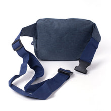 Load image into Gallery viewer, blue Westend unisex small fanny pack  rear view
