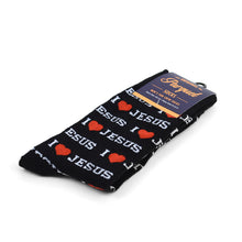 Load image into Gallery viewer, Men's "I Love Jesus" Novelty Socks
