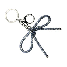 Load image into Gallery viewer, Nollia Mesh Bow Bag Charm – Elegant Keychain Accessory (5 Colors)
