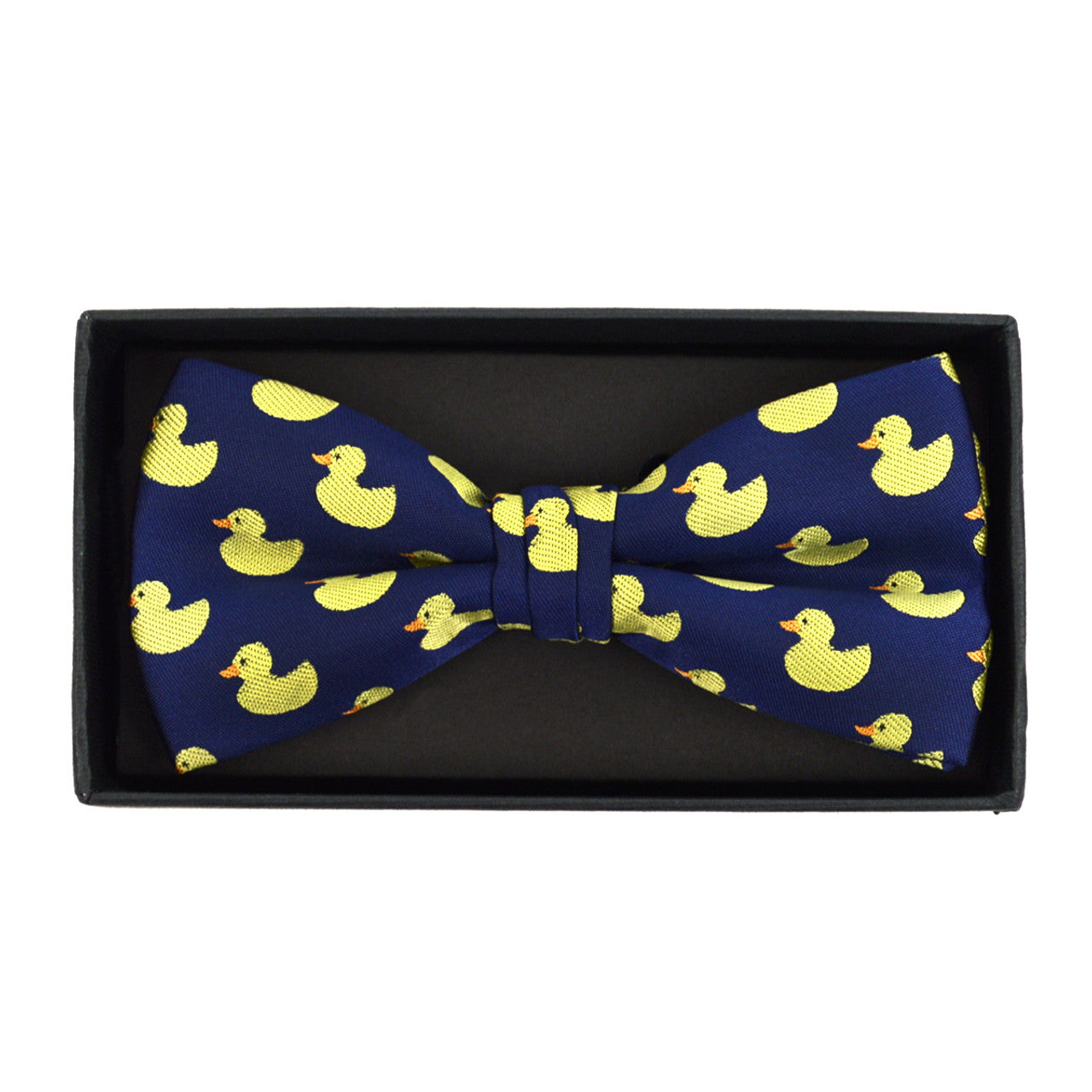 Men's Blue Duck Banded Bow Tie