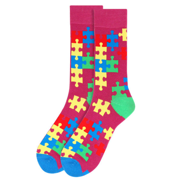 Men's Socks - Autism Awareness Novelty Socks