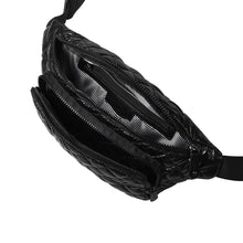 Load image into Gallery viewer, Lightweight quilted travel fanny pack with elegant padding
