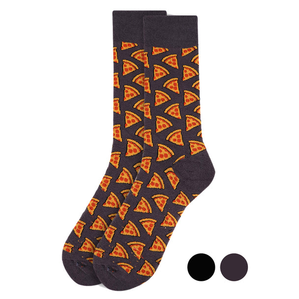 Men's Socks - Pepperoni Pizza Novelty Socks