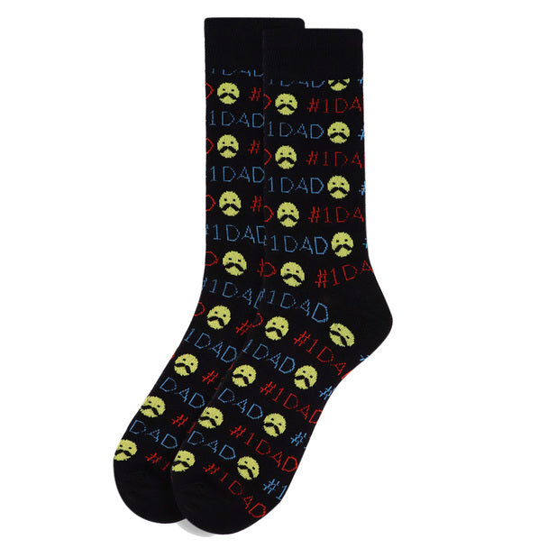 Men's Socks - #1 Dad Novelty Socks