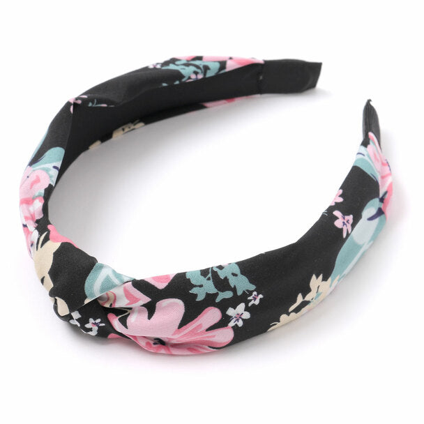 Headband - Black Floral